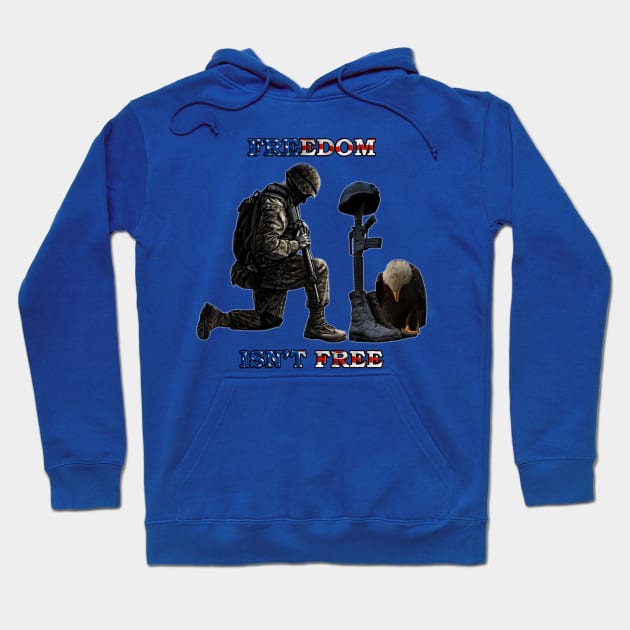 Freedom Isn't Free Hoodie by Politics and Puppies